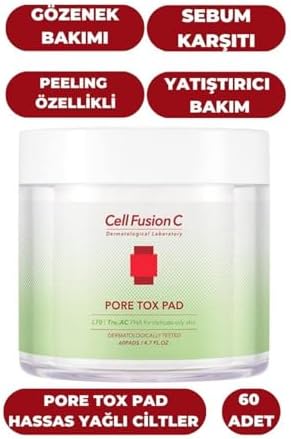 Cell Fusion C Pore Tox Pad Tüm Cilt Tipleri Için Gözenek Sıkılaştırıcı Gözenek Bakım Pedi 60 adet