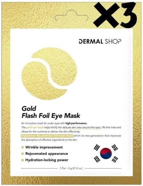 Dermal 3 Katmanlı Foil Göz Altı Torbalarına Karşı Kağıt Göz Maskesi 3 Adet