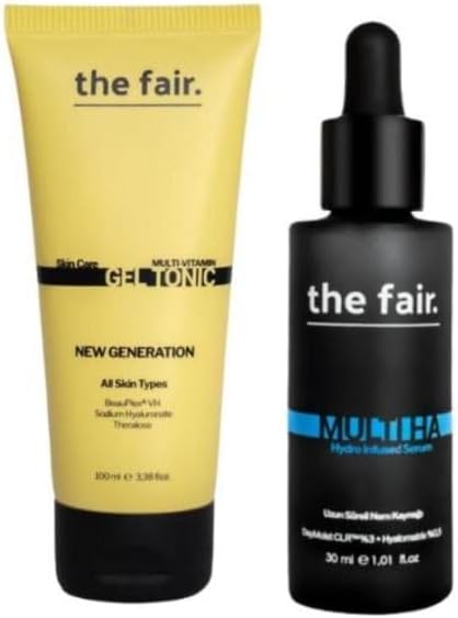 The Fair. Multi Vitamin Jel Tonik 100 Ml Ve Hyalüronik Asit Nemlendirici Cilt Bakım Serumu 30 Ml