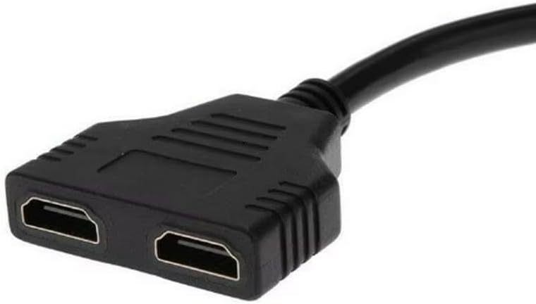 HDMI Splitter Adaptör Kablosu, Erkek-Hdmi Dişi X 2 Adaptör 30 Cm Kablo Çoklayıcı Splitter, Aynı Anda İki Aynı TV'yi Destekler 1080P