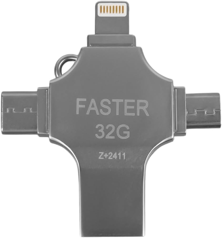 4 in1 Metal 32 GB Bellek (USB - Type-C - Micro USB -)