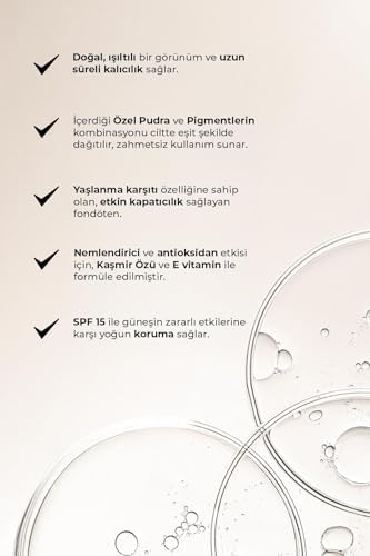 Yaşlanma Karşıtı Vitamin Içeren Nemlendirici Spf15 Fondöten - Anti Aging Foundation 505 Warm Peach