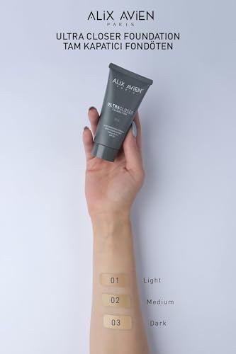Ultra Kapatıcı Nemlendirici Spf35 Faktör Ve E & C Vitaminli Fondöten - Ultracloser Foundation 02