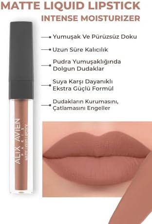 Alternative view of Yoğun Renk Veren Uzun Süre Kalıcı Nemlendirici Kadifemsi Mat Ruj - Lipstick 403 Caramel Nude