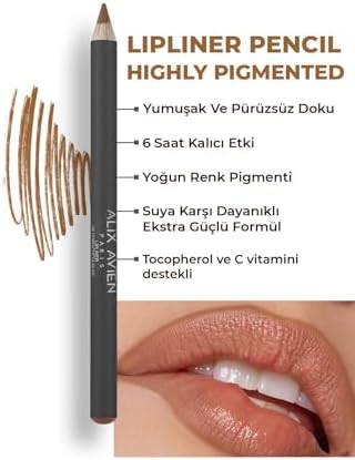 Alternative view of Uzun Süre Kalıcı Dağılma Yapmayan Nemlendirici Dudak Kalemi - Lipliner Pencil 08 Terracotta Nude