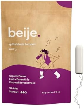 Alternative view of beije 10'lu Standart Tampon