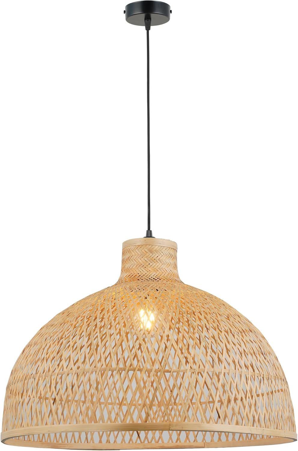 Alternative view of Venira 10 Büyük Boy 50’lik Bamboo Tekli Sarkıt, Doğal ahşap
