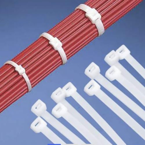 Beyaz Kablo Bağı Plastik Cırt Kelepçe 4.8X300mm 30cm (100)