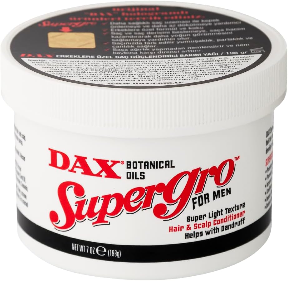 DAX Supergro For Men-Erkekler İçin Saç Bakım Yağı 198Gr