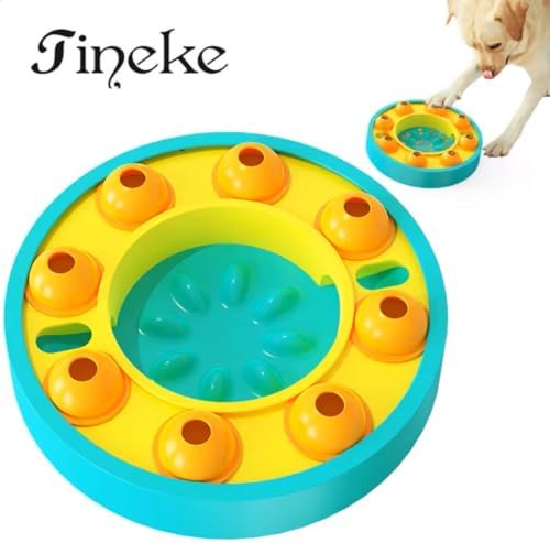 Tineke Köpek ve Kedi İçin Zeka Geliştirici Yavaş Besleme Oyuncağı – Eğlenceli ve Sağlıklı Beslenme TURKUAZ