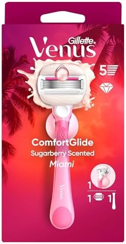 Venus ComfortGlide Sugarberry Kokulu Miami Kadın 5 Bıçaklı Tıraş Makinesi