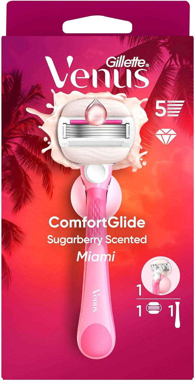 Alternative view of Venus ComfortGlide Sugarberry Kokulu Miami Kadın 5 Bıçaklı Tıraş Makinesi