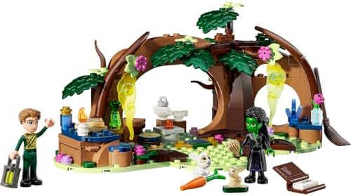 Wicked Elphaba’nın Sığınağı 75687-7 Yaş ve Üzeri Kız ve Erkek Çocuklar için İnşa Edilebilen SIğınak, 2 Mini Bebek ve 2 Orman Hayvanı Figürü İçeren Yaratıcı Oyuncak Yapım Seti (228 Parça)