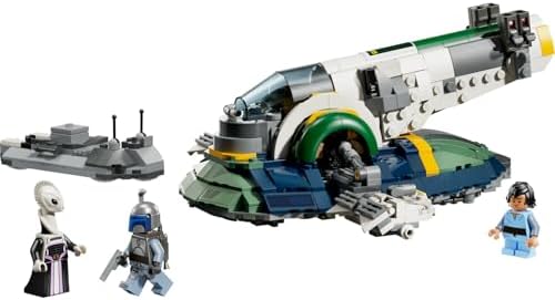 Alternative view of : Klonların Saldırısı Jango Fett’in Starship’i 75433 – 9 Yaş ve Üzeri Çocuklar için Oyunlu ve Sergilemeli Koleksiyonluk Uzay Gemisi Yapım Seti, Yaratıcı Hediye Fikri (707 Parça)