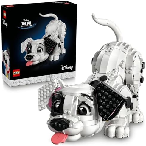 ǀ 101 Dalmaçyalı Köpek Yavrusu 43269 - Yetişkin Hayvanseverler için Yavru Köpek Figürü İçeren Koleksiyonluk Nostaljik Model Yapım Seti, Doğum Günü Hediyesi (1722 Parça)