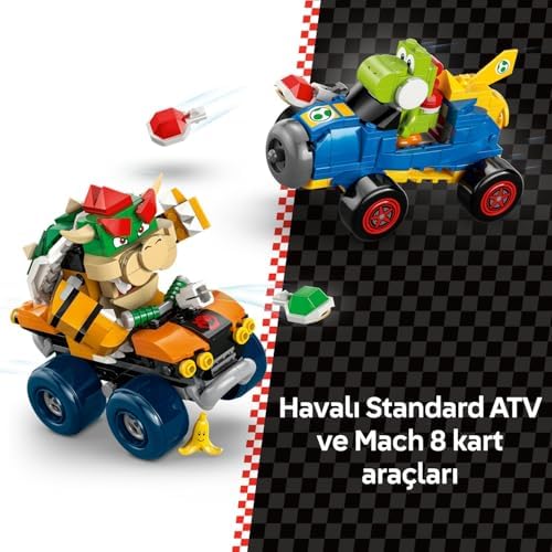 Alternative view of Super Mario: Mario Kart – Bowser Kalesi 72039 – 9 Yaş ve Üzeri Çocuklar İçin Bowser Temalı Yaratıcı Oyuncak Yapım Seti, Genişletilebilir Oyun Deneyimi ve Eğlenceli Hediye Fikri (1068 Parça)