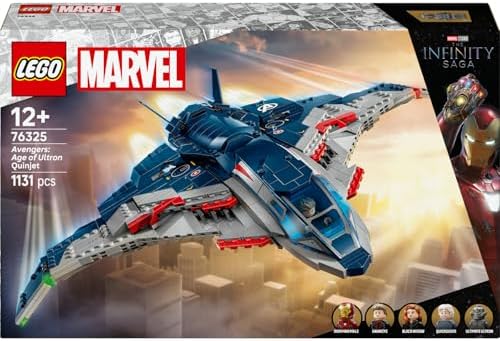 Alternative view of ǀ Avengers: Ultron Çağı Quinjet 76325 – 12 Yaş ve Üzeri Süper Kahraman Seven Çocuklar için Koleksiyonluk Uçağı Oyuncak Yapım Seti, Süper Kahraman Aksiyonu (1131 Parça)