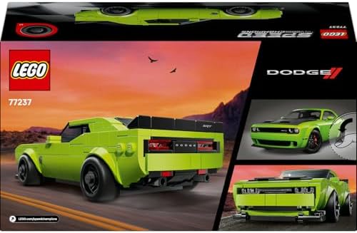 Alternative view of Speed Champions Dodge Challenger SRT Hellcat 77237 – 9 Yaş ve Üzeri Yarış Arabası Tutkunu Çocuklar için Koleksiyonluk Spor Araba Modeli, Yaratıcı Oyuncak Yapım Seti Hediye Fikri (390 Parça)