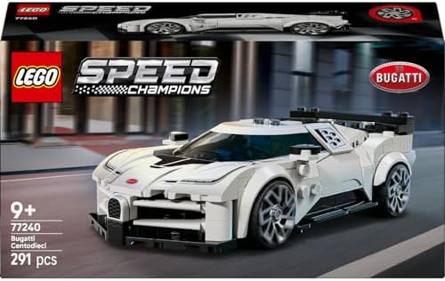 Speed Champions Bugatti Centodieci 77240 – 9 Yaş ve Üzeri Çocuklar İçin Koleksiyonluk Model Araba, Detaylı Yarış Arabası ve Sürücü Figürüyle Oyun ve Sergileme Yapım Seti (291 Parça)
