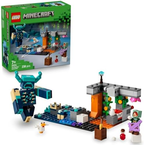 Alternative view of Minecraft Bekçi Karşılaşması 21274 - Video Oyunu Seven 7 Yaş ve Üzeri Çocuklar için Minecraft Temalı Koleksiyonluk Yaratıcı Oyuncak Yapım seti, Doğum Günü Hediyesi (238 Parça)