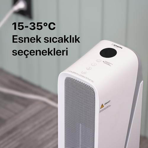 Alternative view of Smart Akıllı Turbo Fanlı Isıtıcı İç Mekan Wi-Fi Isıtma Cihazı Çocuk Kilidi ve Devrilme Korumalı Mobil Uygulama Denetimli Ultra Sessiz PTC Seramik Space Heater (2000W) X7440