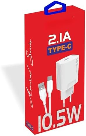 Yetty 10.5W Şarj Adaptörü + Type-c Kablo Beyaz KDR-20T (Yerli Üretim)