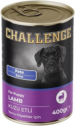 Challenge Konserve Yavru Köpek Kuzu Et Pate 400 gr
