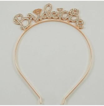 Bride To Be Parlak Taşlı Rose Metal Bekarlığa Veda Partisi Taç Parti1001