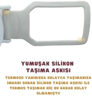 650ml Lisanslı Çift Katlı Paslanmaz Çelik Termos 8 Saat Soğuk Kutulu (Beyaz)