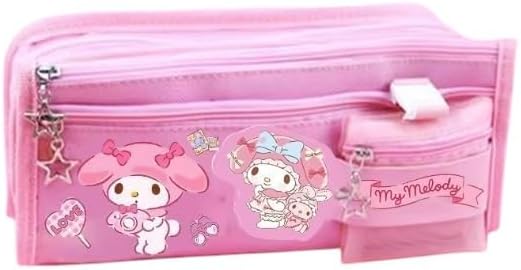 My Melody Pembe Yüksek Kapasiteli Çok Gözlü Kalemlik Kalem Kutusu
