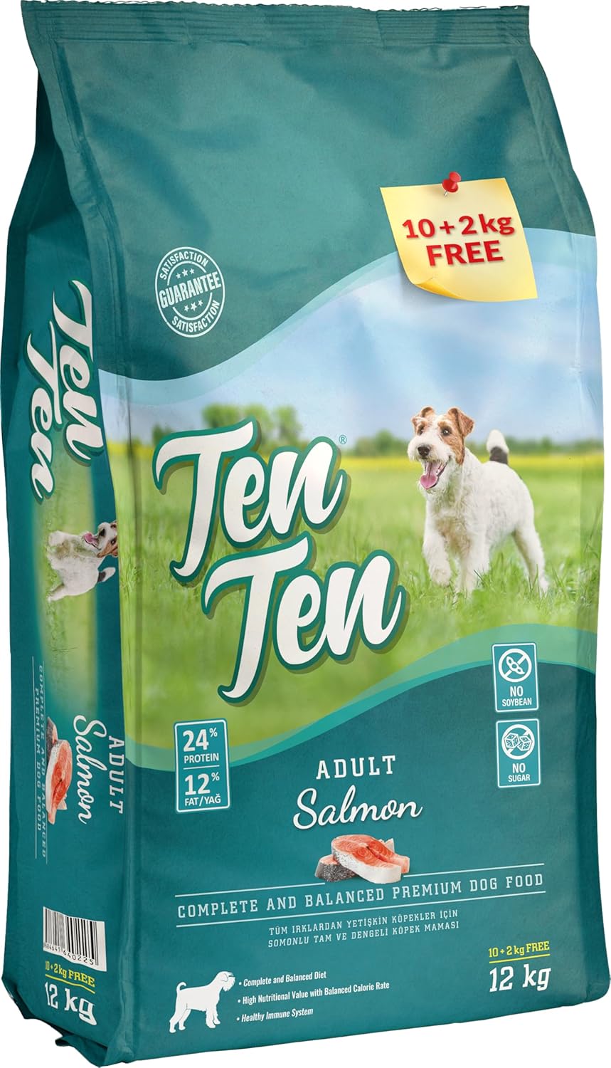 Alternative view of Ten Ten Somonlu Yetişkin Köpek Maması 10+2 KG