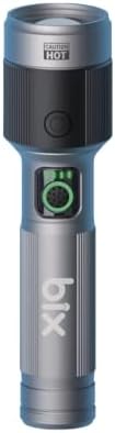 Bix Flashlight BX2101FL 30W LED, Max. 1450 Lümen Parlaklık ve 690 Metreye Kadar Uzun Menzilli Şarj Edilebilir, LED Güç Göstergeli Çok Modlu Acil Durum ve Kamp Kompakt El Feneri