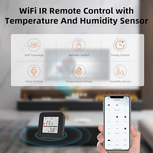 Smart Wifi Infrared Sıcaklık ve Nem Kontrol Sensörü Amazon Alexa Uyumlu