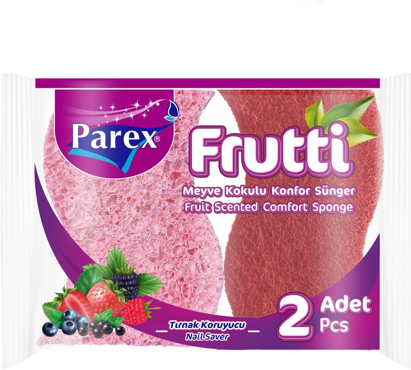 Frutti Kokulu Konfor Sünger 2’li
