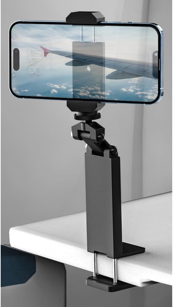 Alternative view of Telefon Tutucu Evrensel Stant Yayıncı ve Youtuber Telefon Tutucu Montaj Masa ve Raf Kenarına Sıkıştırma ile Eller Serbest Görüntüleme | ZR923