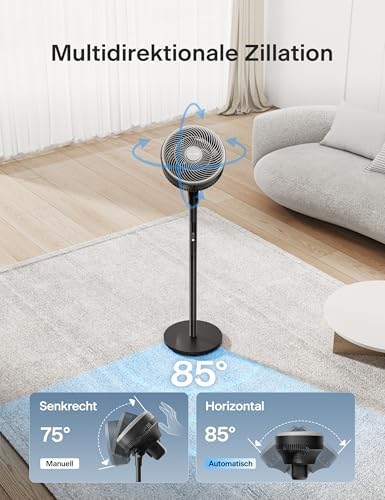 Alternative view of Pelonis Uzaktan Kumandalı Vantilatör, 36dB Sessiz Çalışma, Hız Ayarı, 60-111cm Ayarlanabilir Yükseklik, Dikey ve Yatay Eksende Salınım, 35 Watt