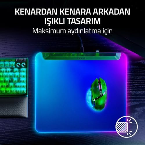 Alternative view of Firefly V2 Pro Phantom Green Edition - Chroma RGB Tam Aydınlatmalı Oyun Mouse Mat (USB 2.0 Bağlantı Noktası, Mikro Dokulu Yüzey, Kaymaz Taban) Phantom Green