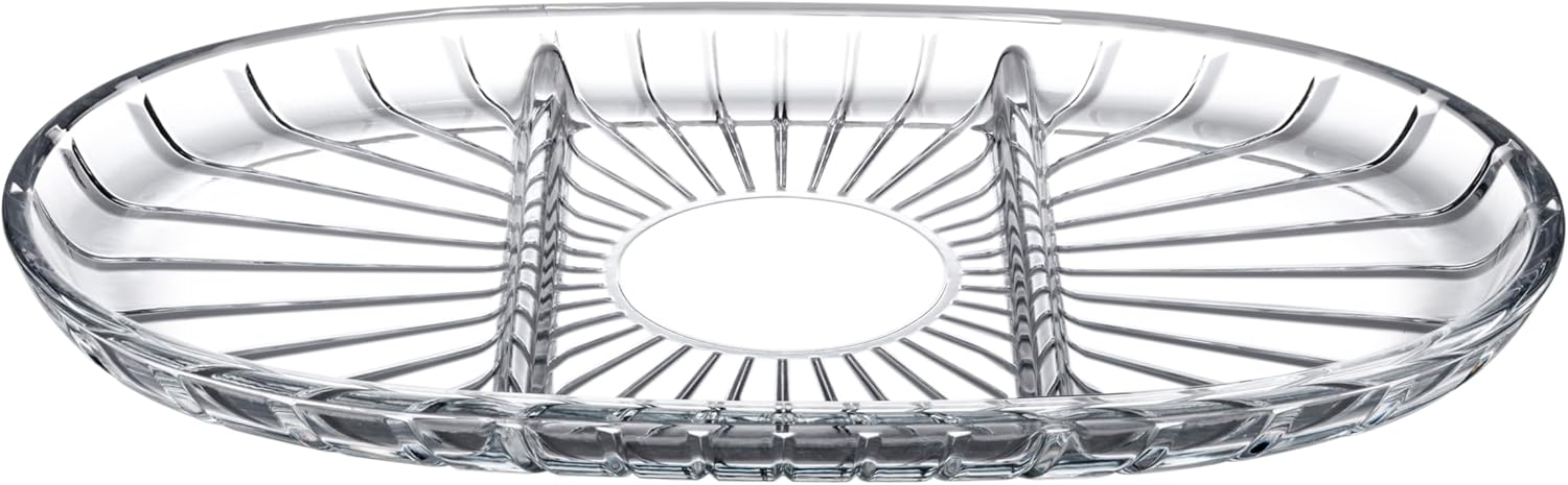 Alternative view of ELEGANT BÖLMELİ OVAL TABAK 163X278 MM 000-SEFFAF 1 OFSET HEDİYELİK KUTU 6 PAŞABAHCE