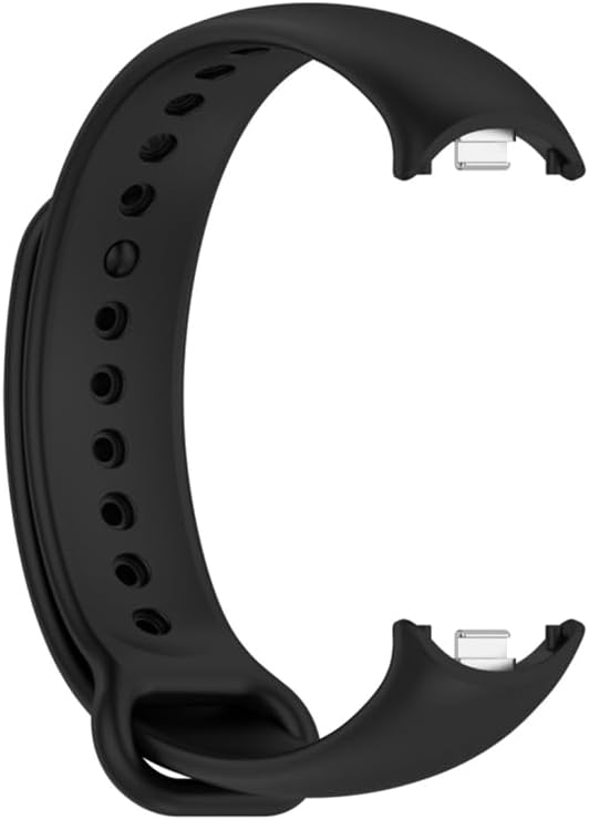 Mi Band 8 Mi Band 9 Mi Band 10 ile Uyumlu Silikon Kordon Kayış Metal Pimli