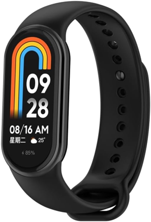 Alternative view of Mi Band 8 Mi Band 9 Mi Band 10 ile Uyumlu Silikon Kordon Kayış Metal Pimli