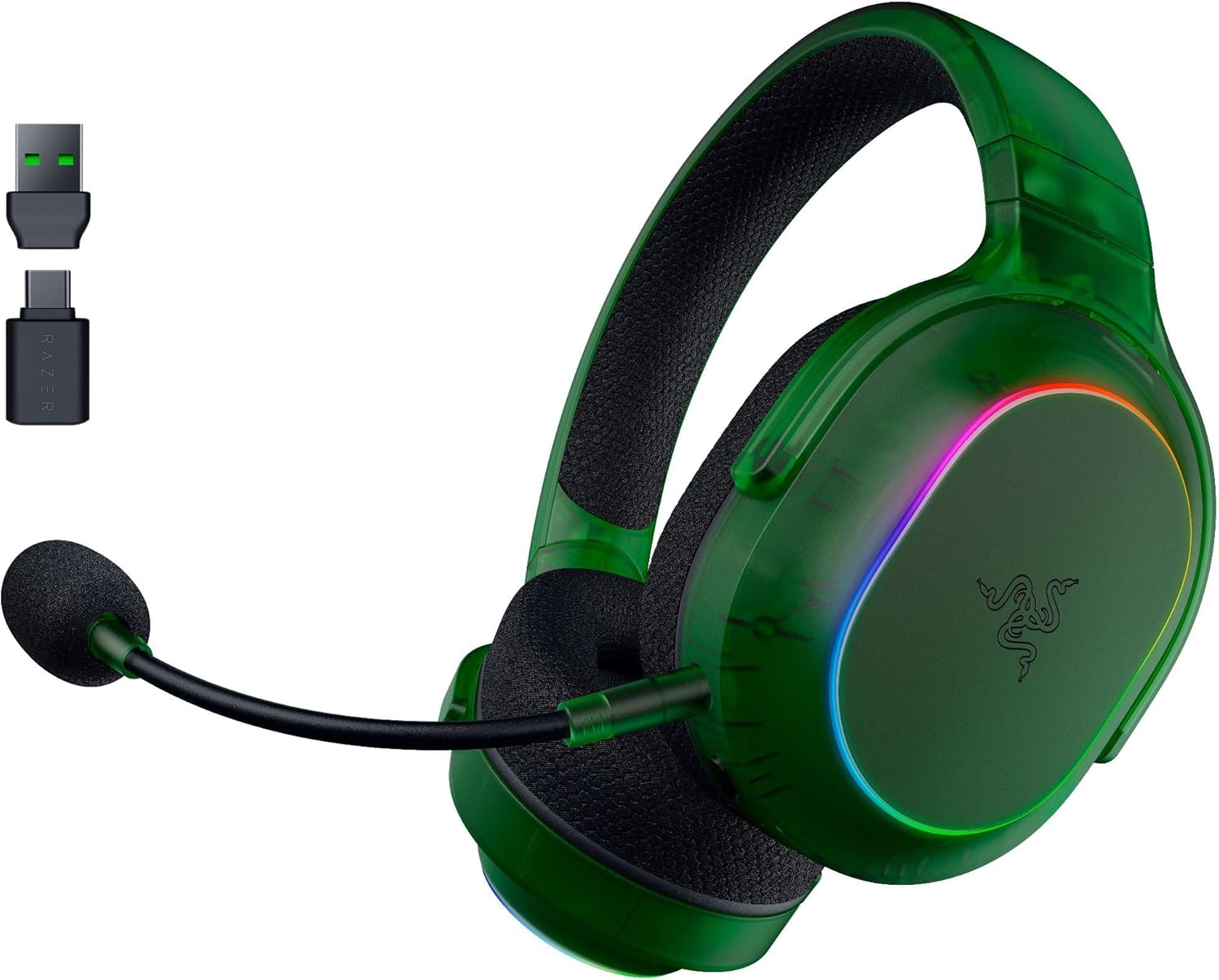 Alternative view of Barracuda X Phantom Green Edition - Kablosuz Çoklu Platform Oyun Kulaklığı (285g, TriForce 40mm Sürücü, Çift Kablosuz HyperSpeed ve Bluetooth) Phantom Green