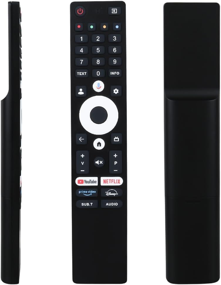 STRONG Fobem PROFİLO ONVO Nordmende GOOGLE TV NETFLIX YOUTUBE PRIME + TUŞLU LCD TV KUMANDA İle Uyumlu Smart Tv Kumandası Mikrofonsuz (Ses Komut özelliği Yoktur)