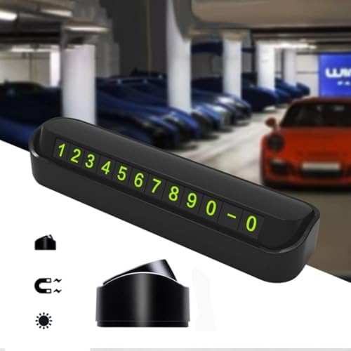 Alternative view of Araç Torpido Üstü Aç Kapa Numaratör Parktel Telefon Yazısı, Araç İçi Telefon Numarası Fosforlu Numaratör Oto Cam Kartı