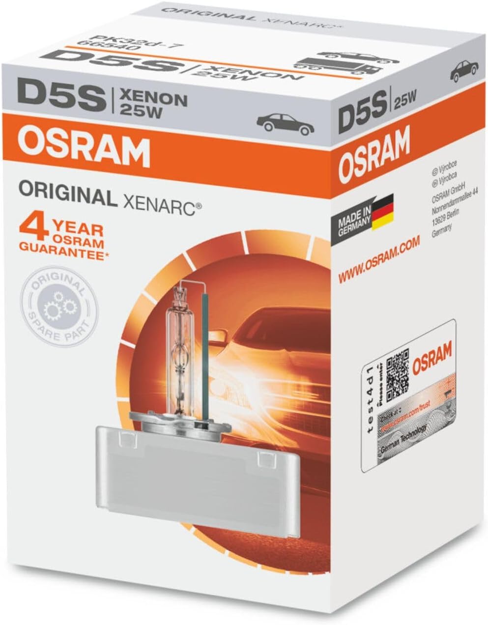 Alternative view of D5S Xenarc Ampul 25W 4 Yıl Garantili (1 Adet)