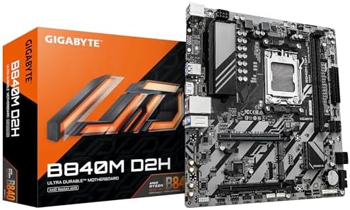 Alternative view of GIGABYTE B840M D2H AMD AM5 mATX ULTRA Anakart