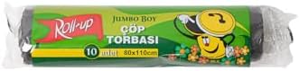Boy Siyah Çöp Torbası 80x110cm 10 Adet