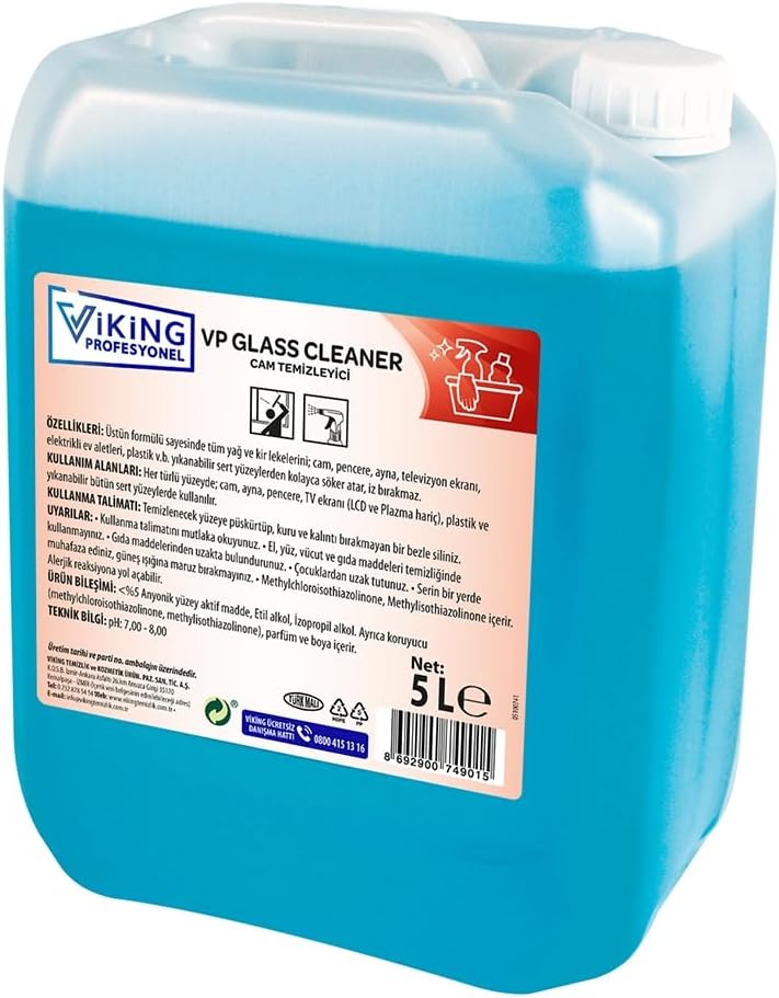 VP Glass Cleaner Cam Temizleyici 5 L