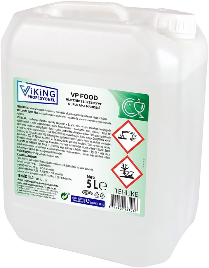 Alternative view of VP Hijyenik Meyve ve Sebze Durulama Deterjanı 5 Litre