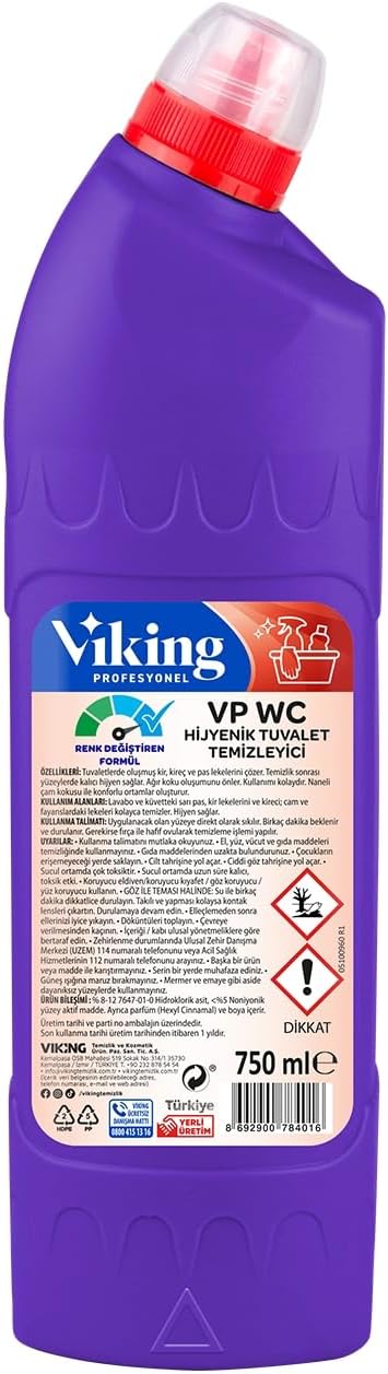 Alternative view of VP WC Cleaner Hijyenik Tuvalet Temizleyici 750 ml