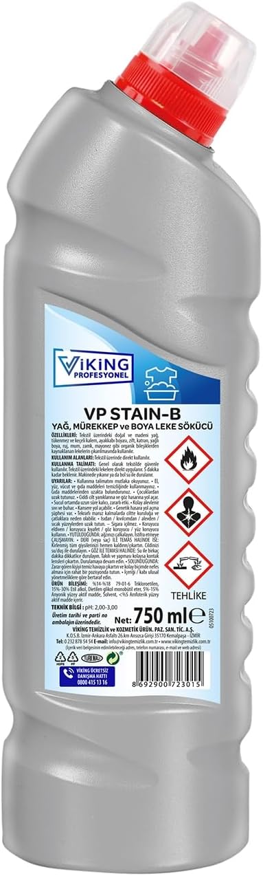 Alternative view of Vp Stain-B Yağ,Mürekkep Ve Boya Leke Sökücü 750 Ml
